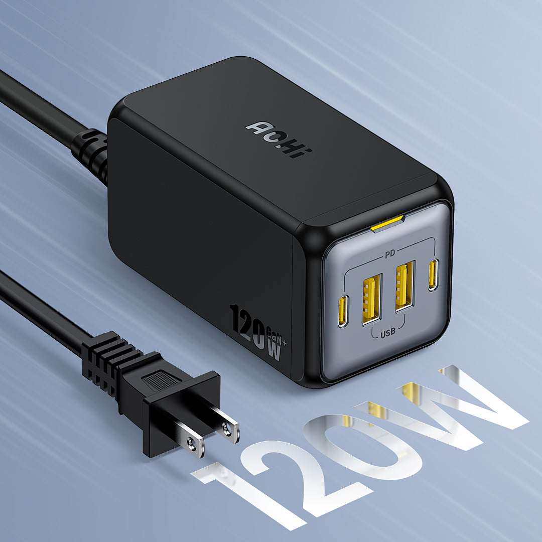 Deep-teardown-of-AOHI-120W-4-port-GaN-desktop-charger AOHi