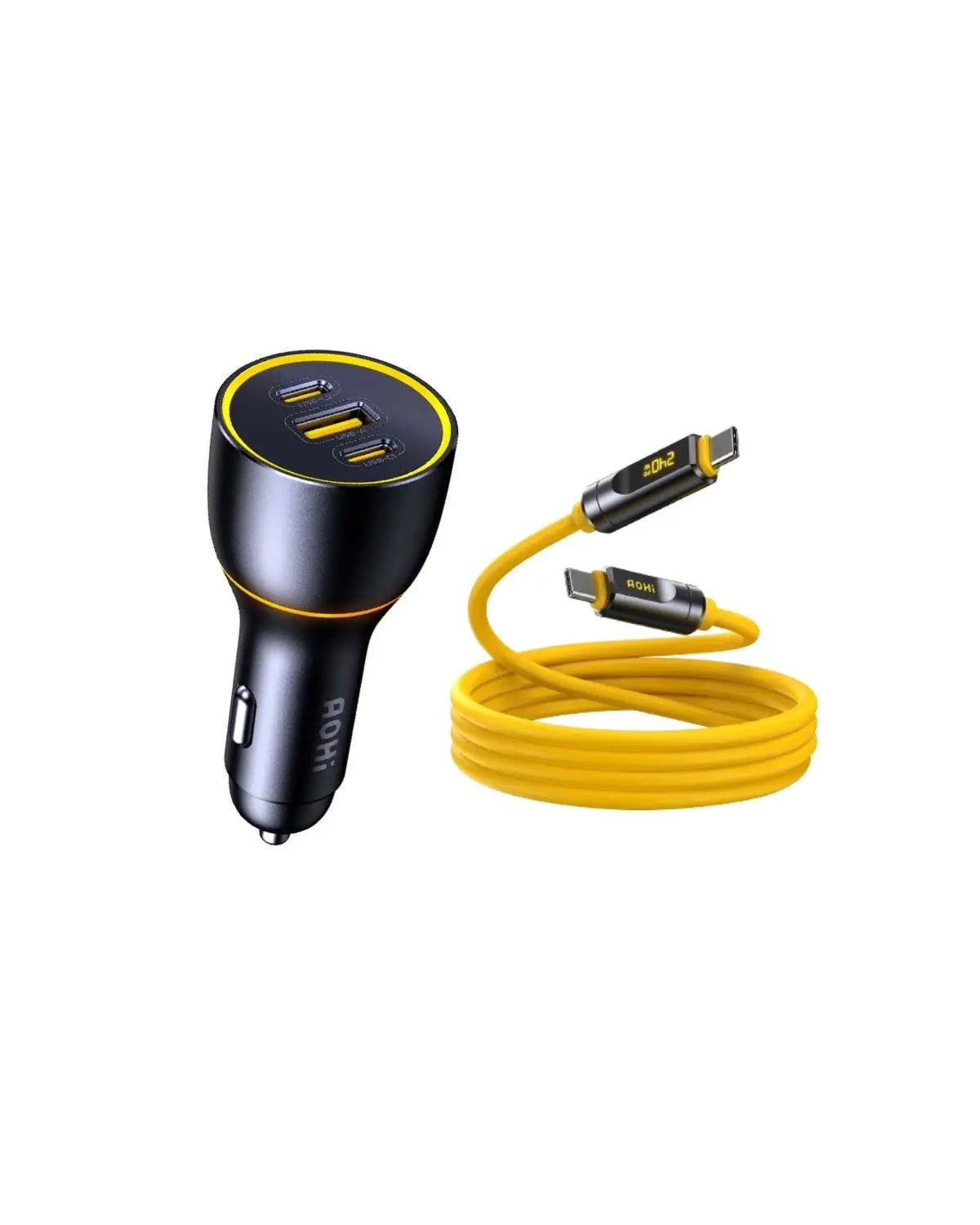AOHI SUPERAUTO PD GAN 170W Fast Car Charger (2USB-C & 1USB-A) - AOHi