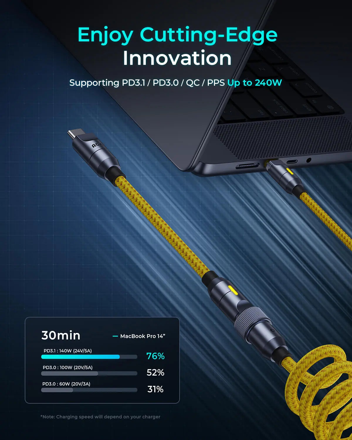 【Save $100】AOHI Starship 2-in-1 40000mAh PD3.1 140W Power Bank with 240W Future Power Cable Set AOHI