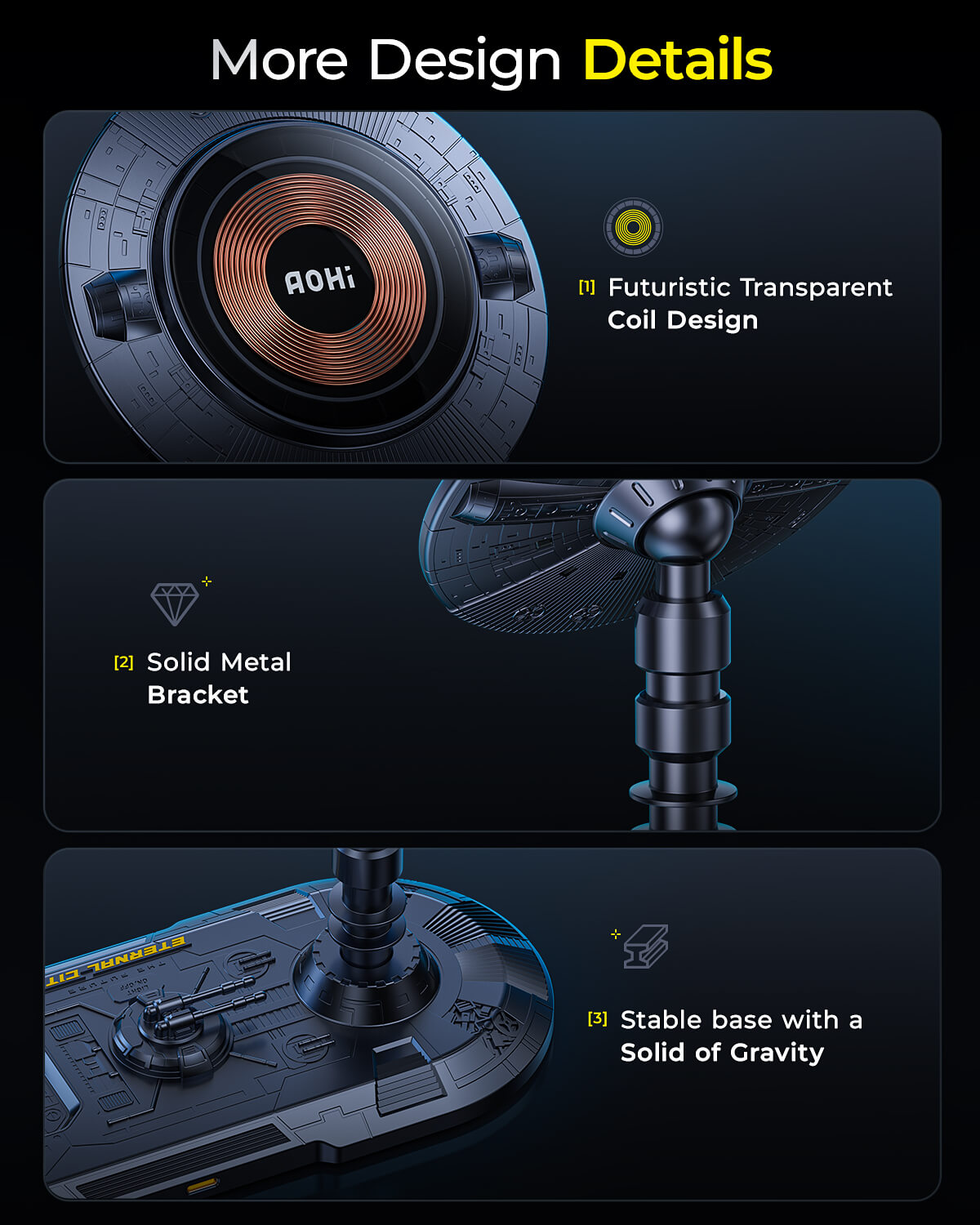 AOHi The Future Eternal City Wireless Charger