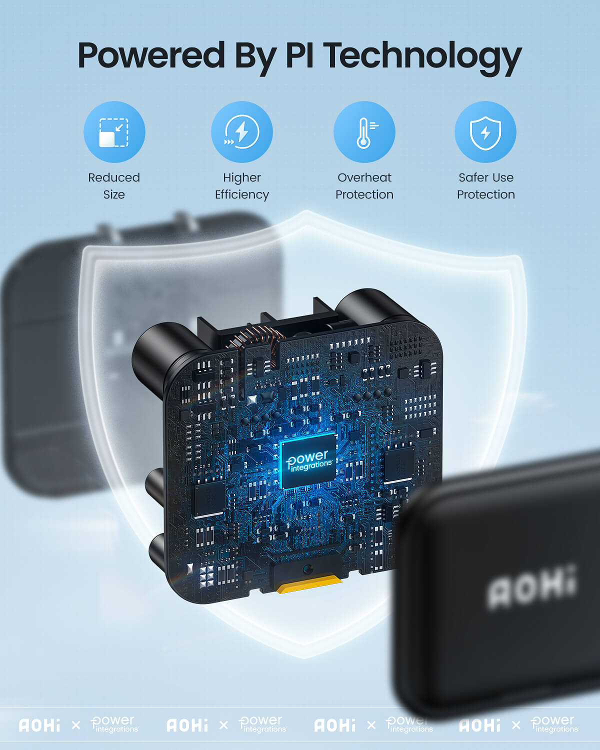 AOHI MAGCUBE 40W FOLDABLE DUAL-PORT PD CHARGER