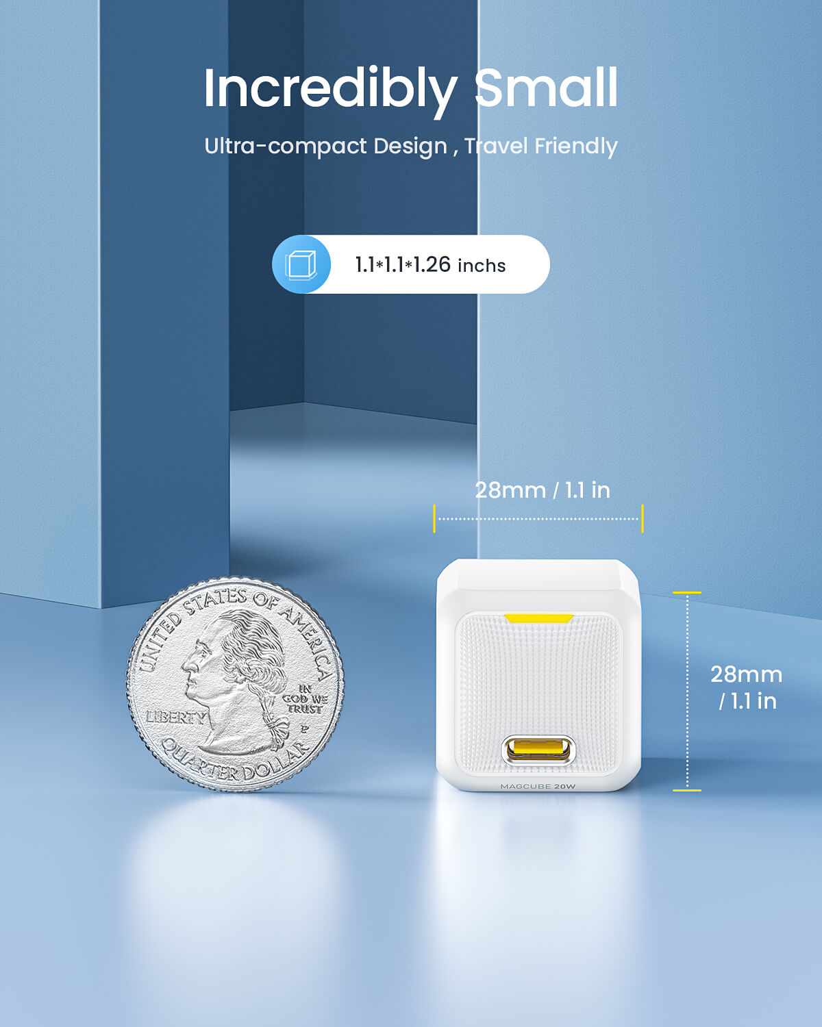 AOHI Magcube 20W 2-Pack Fast PD Charger