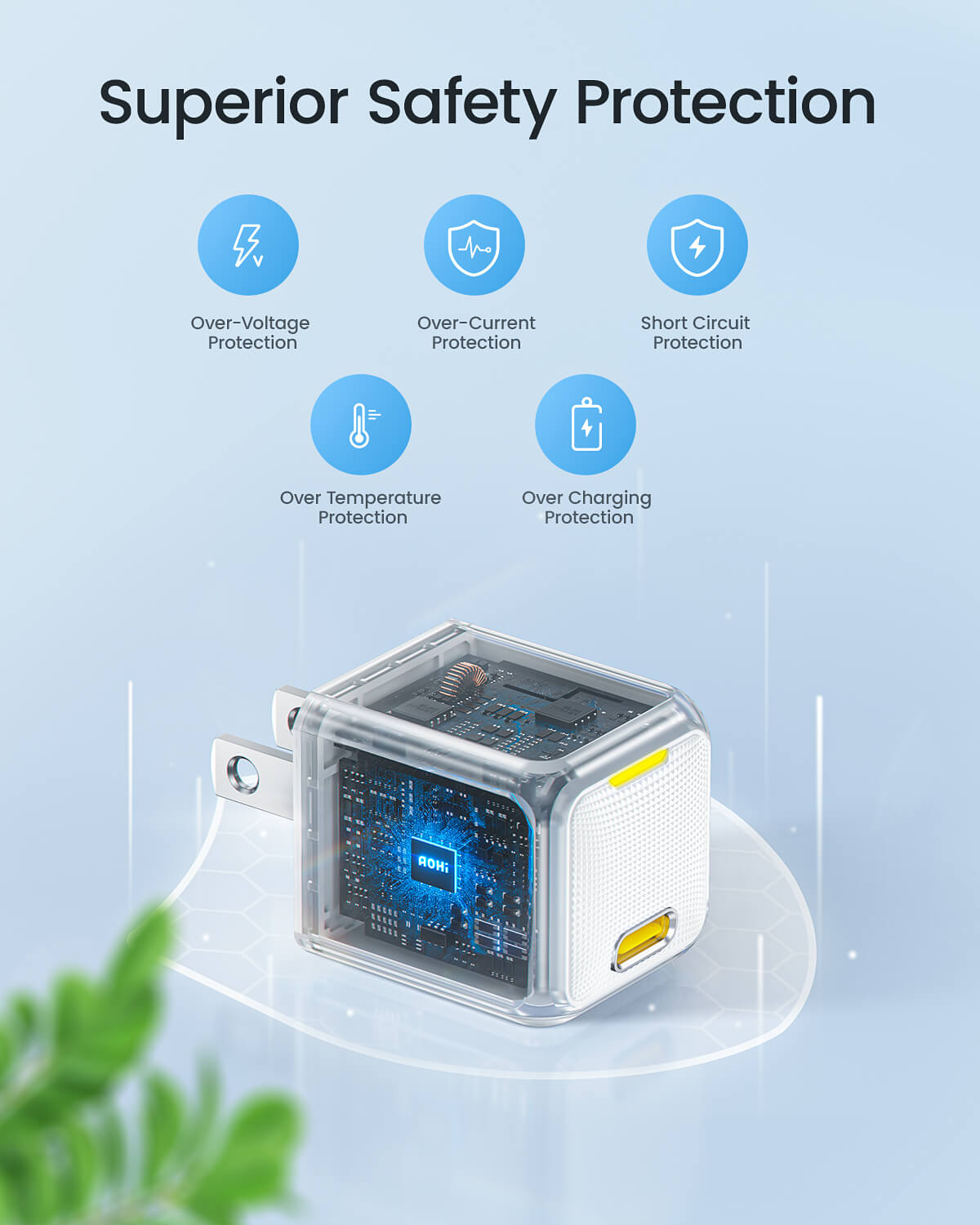 AOHI Magcube 20W 2-Pack Fast PD Charger
