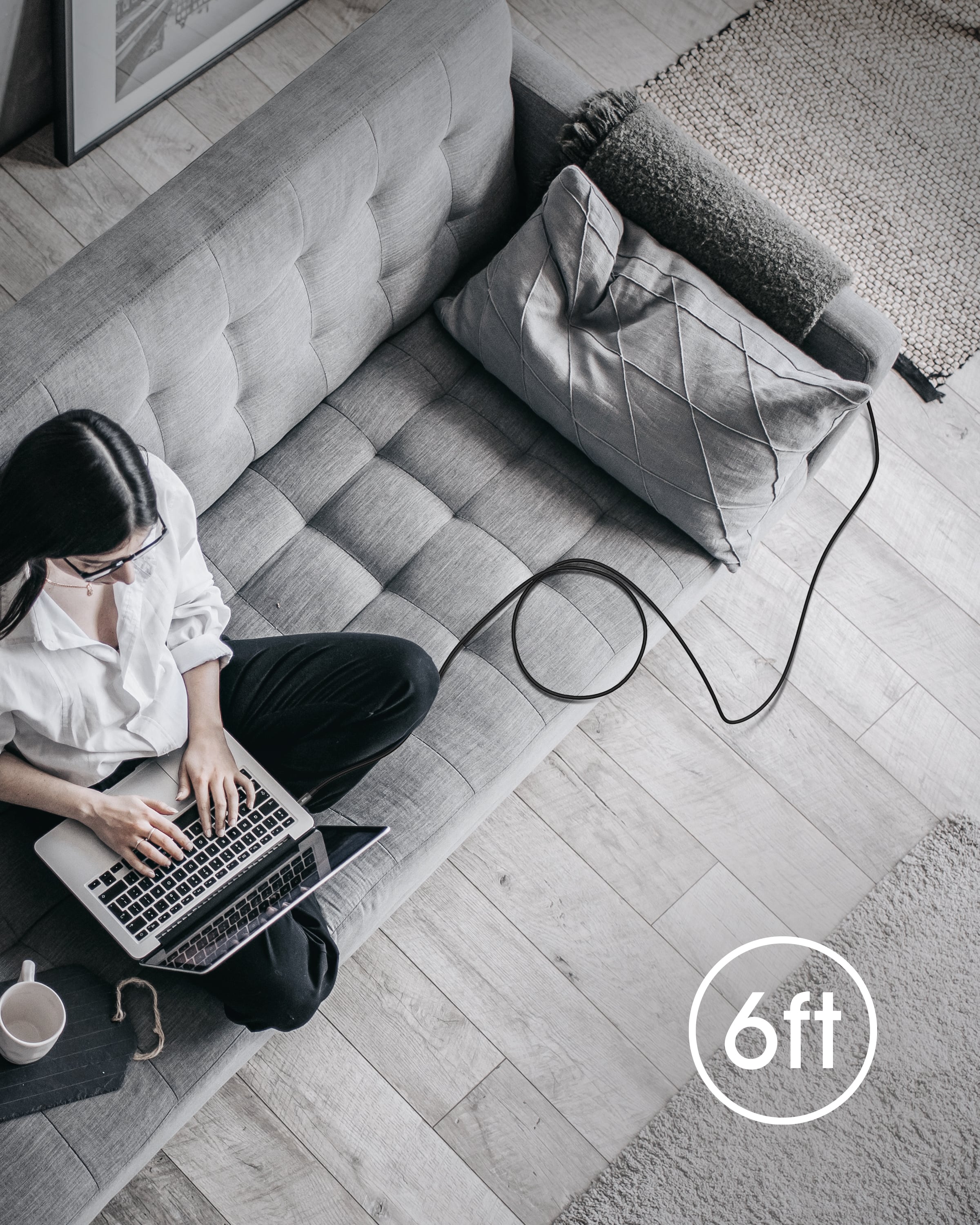 AOHI Magline+ Nylon USB-C to USB-C Cable 6ft - AOHI Tech