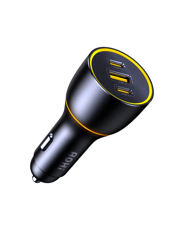 AOHI SUPERAUTO PD GAN 170W Fast Car Charger (2USB-C & 1USB-A)