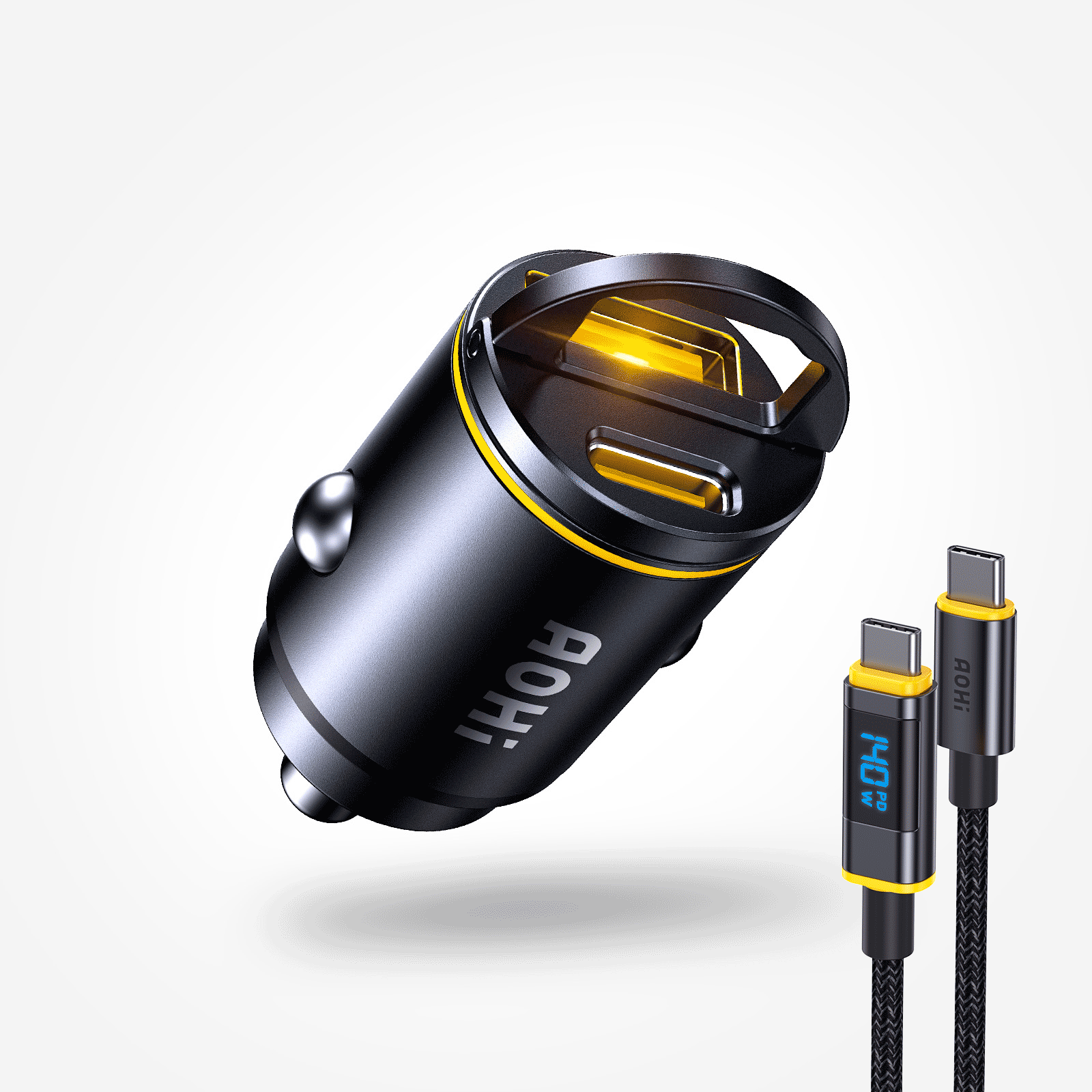 AOHI SUPERAUTO PD 45W Fast Car Charger (USB-C & USB-A)