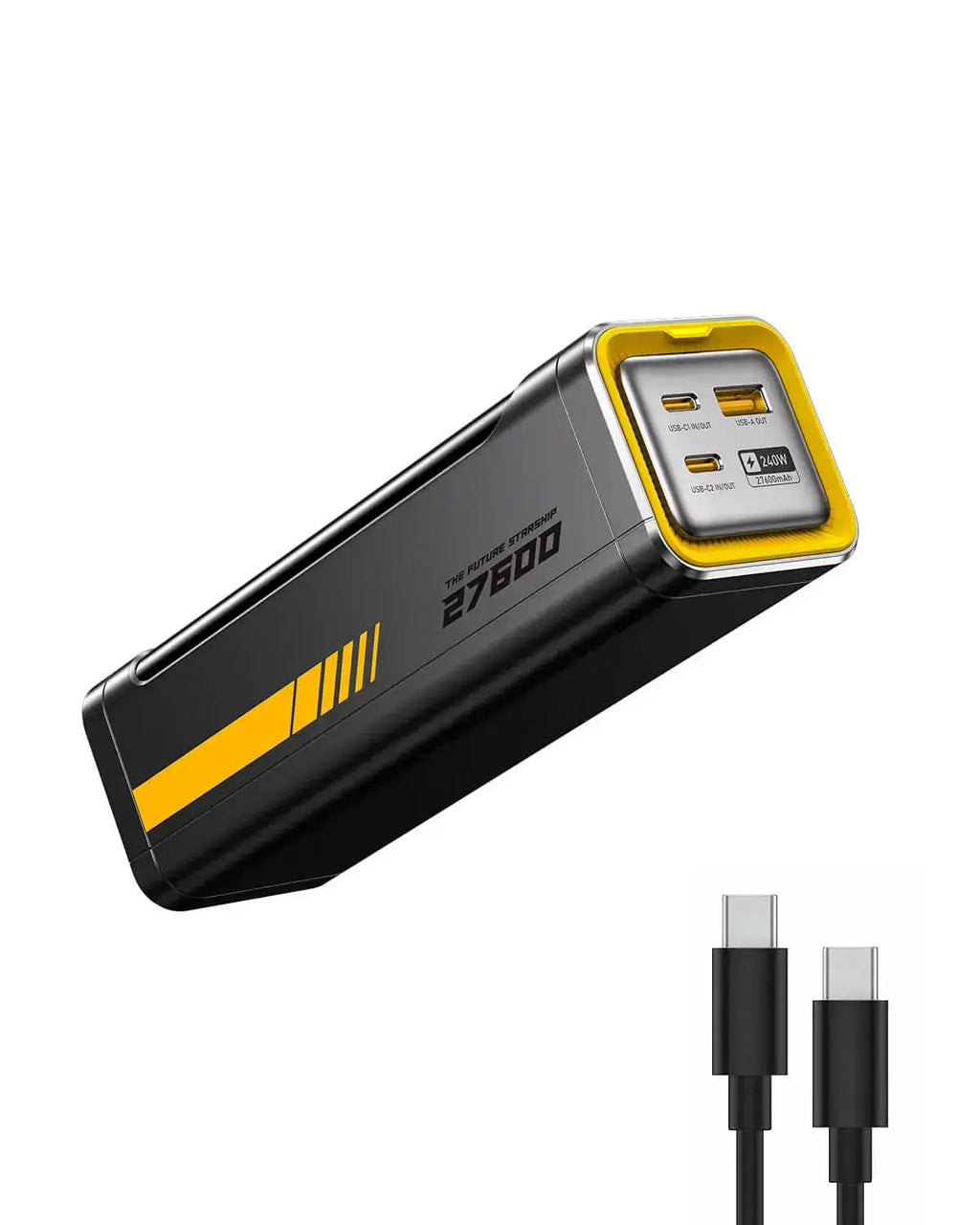 The Future Starship 240W 27,600mAh LED Display Power Bank with 140W C-C Cable