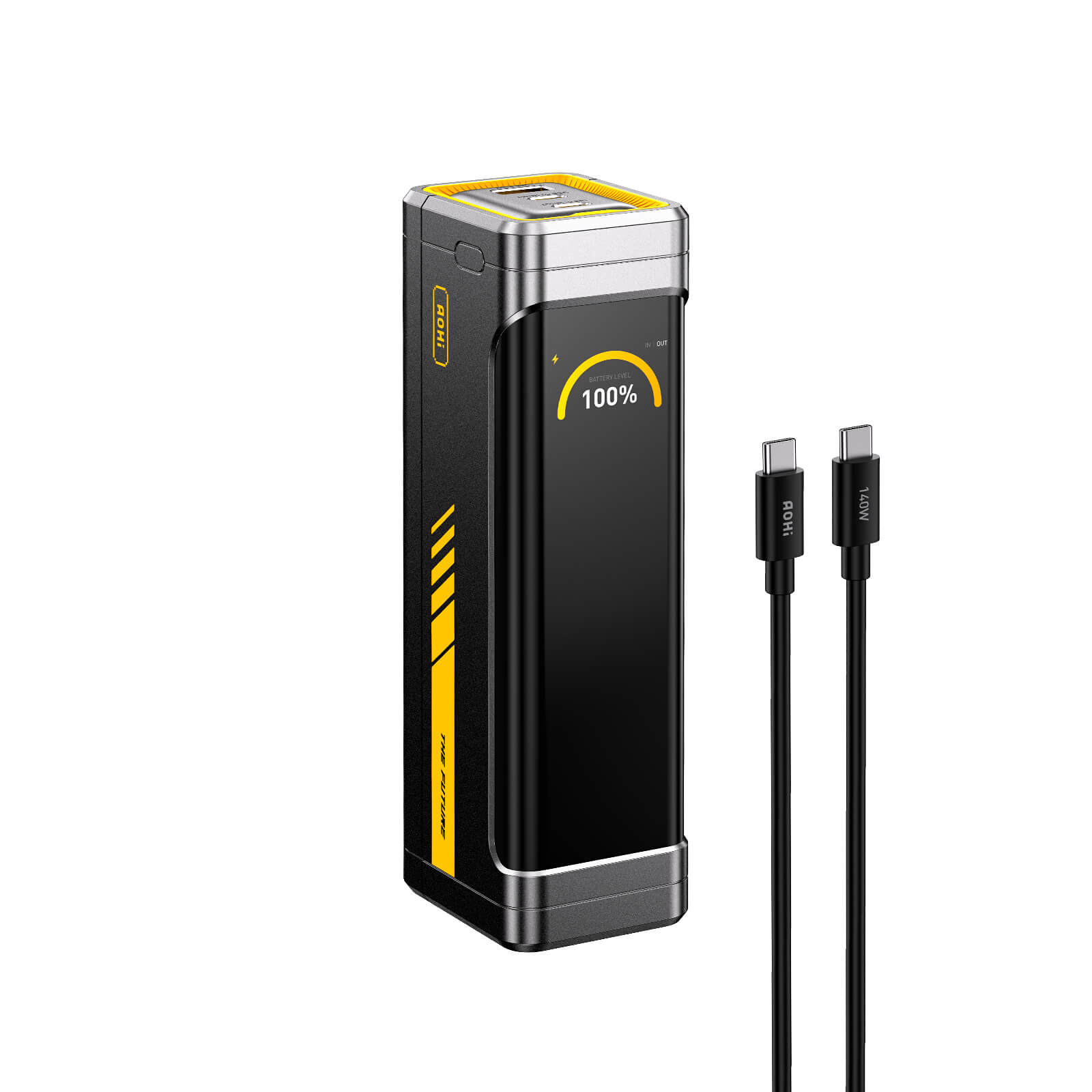 [NEW] AOHI The Future Starship Pro PD3.1 310W 20,000mAh LED Display Power Bank with 140W C-C Cable