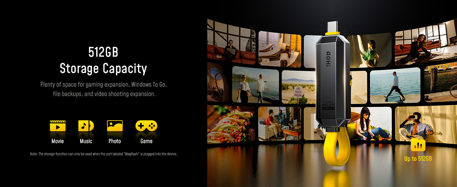 AOHI The Future Magflash 2-in-1 Charging & Data Storage Cable Set (512GB/ 240W/ 1000MB/s) 19 AOHI The Future Magflash 2-in-1 Charging & Data Storage Cable Set (512GB/ 240W/ 1000MB/s) 2