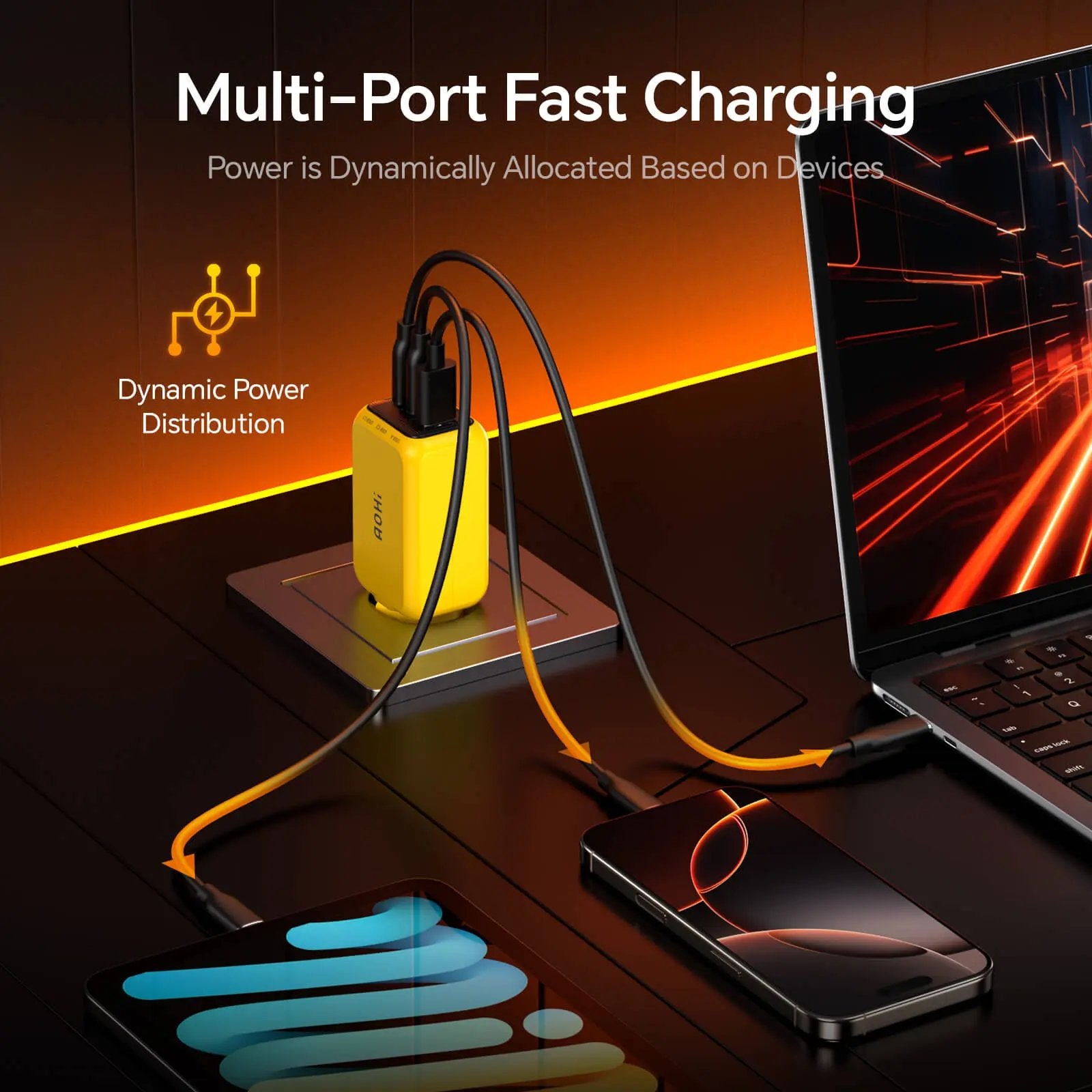 AOHI THE YOUTH PD/ PPS 65W GAN 3-Port Foldable Charger (EU) AODA INTERNATIONAL LIMITED