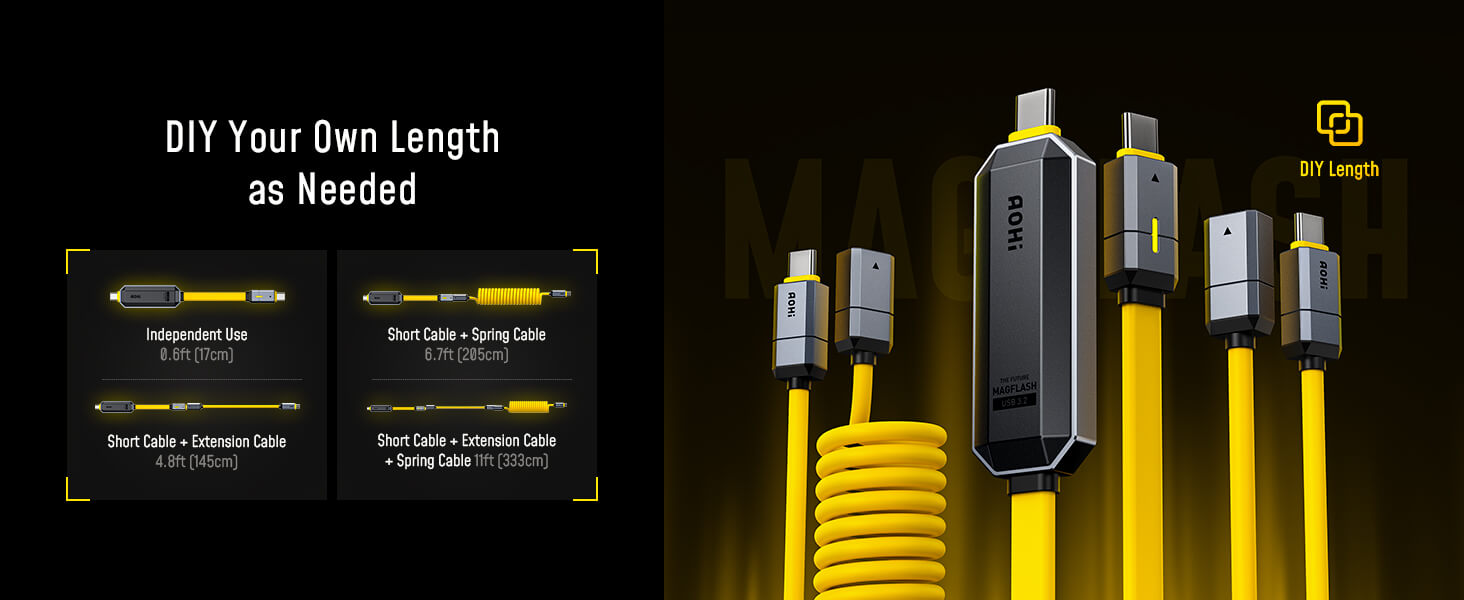 AOHI The Future Magflash 2-in-1 Charging & Data Storage Cable Set (512GB/ 240W/ 1000MB/s) 22 AOHI The Future Magflash 2-in-1 Charging & Data Storage Cable Set (512GB/ 240W/ 1000MB/s) 5