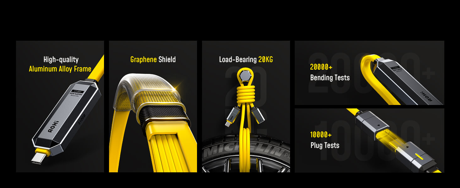 AOHI The Future Magflash 2-in-1 Charging & Data Storage Cable Set (512GB/ 240W/ 1000MB/s) 26 AOHI The Future Magflash 2-in-1 Charging & Data Storage Cable Set (512GB/ 240W/ 1000MB/s) 9