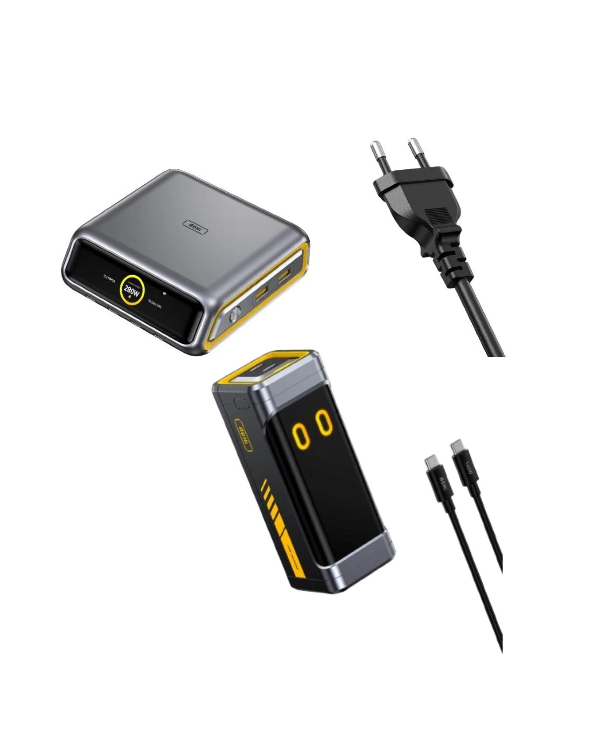 AOHI The Future AI PD3.2 280W 6-Port Desktop Charging Station with Starship 210W 10,000mAh Power Bank