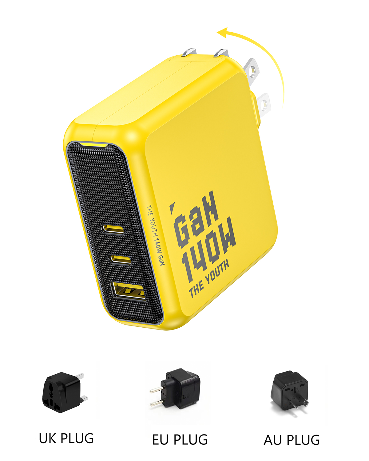 AOHI The Youth 140W PD3.1 GaN 3-Port Fast Charger