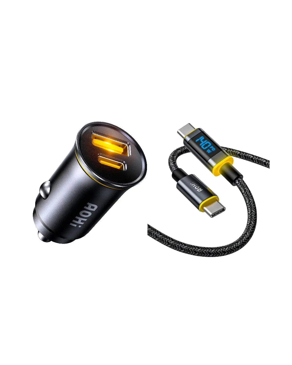 AOHI SUPERAUTO PD 65W Fast Car Charger (USB-C & USB-A) - AOHi