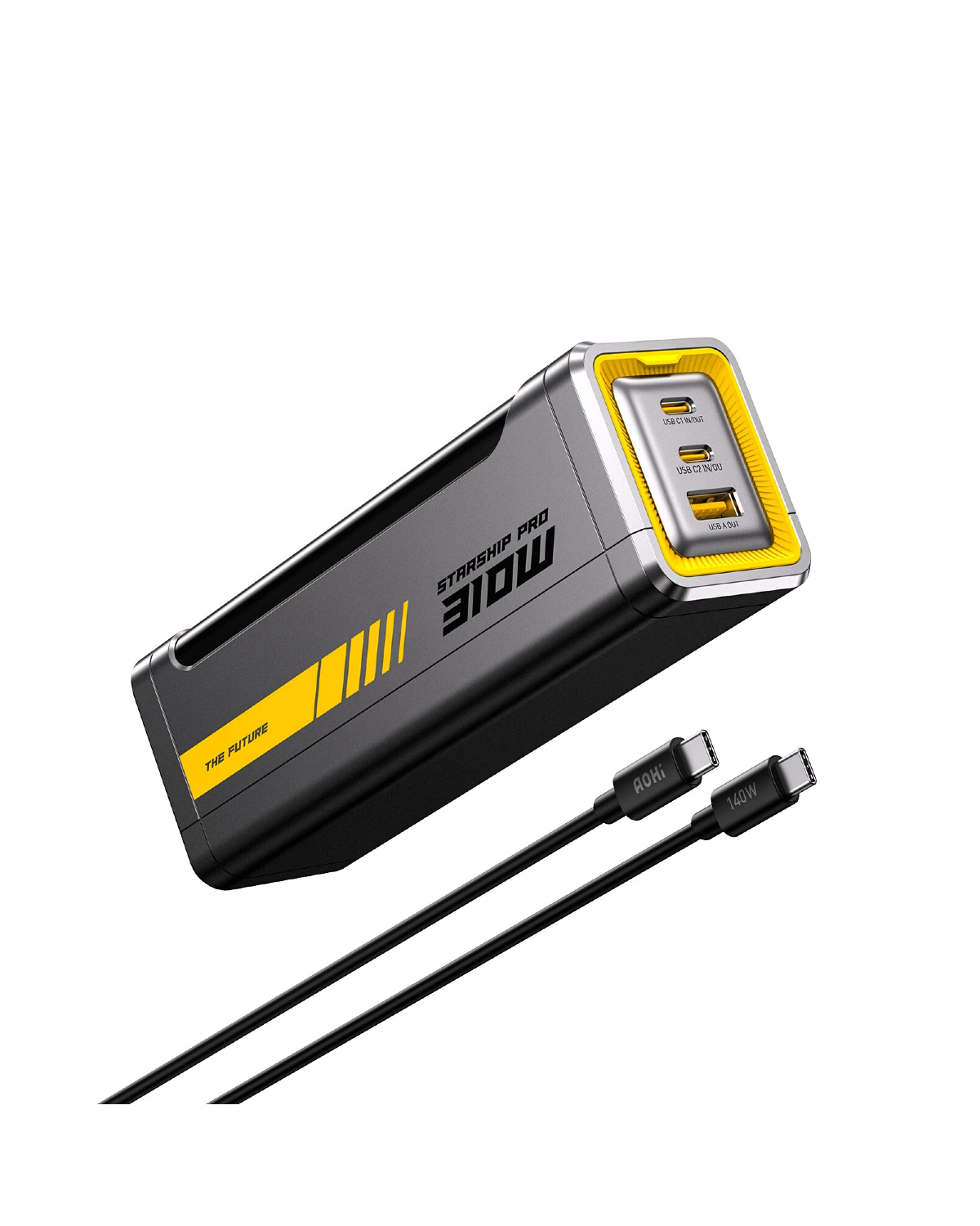 [NEW] AOHI The Future Starship Pro PD3.1 310W 20,000mAh LED Display Power Bank with 140W C-C Cable