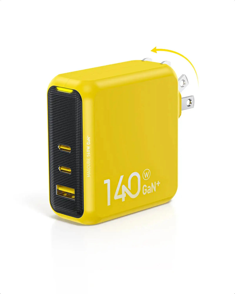 AOHi Magcube Pro 140W GaN+ 2 USBC and 1 USBA Fast Charger