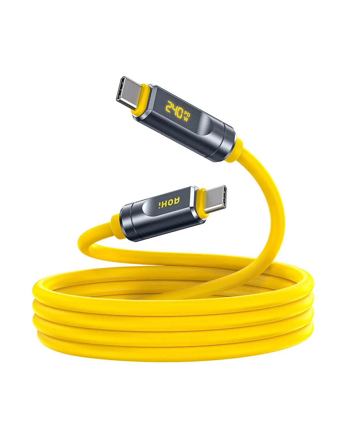 [Limited Time]AOHi Adonis USB4 2.0 LED Display Cable (120Gbps,240W, 3.3 ft/6.6 ft) AOHi
