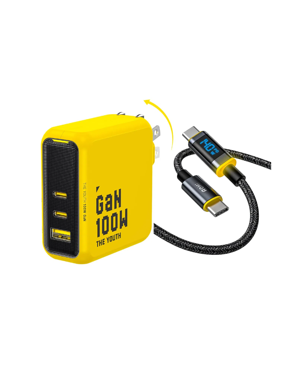 【Up To 50%OFF】AOHI Magcube The Youth PD 100W GaN 3-Port Fast Charger【NEW】